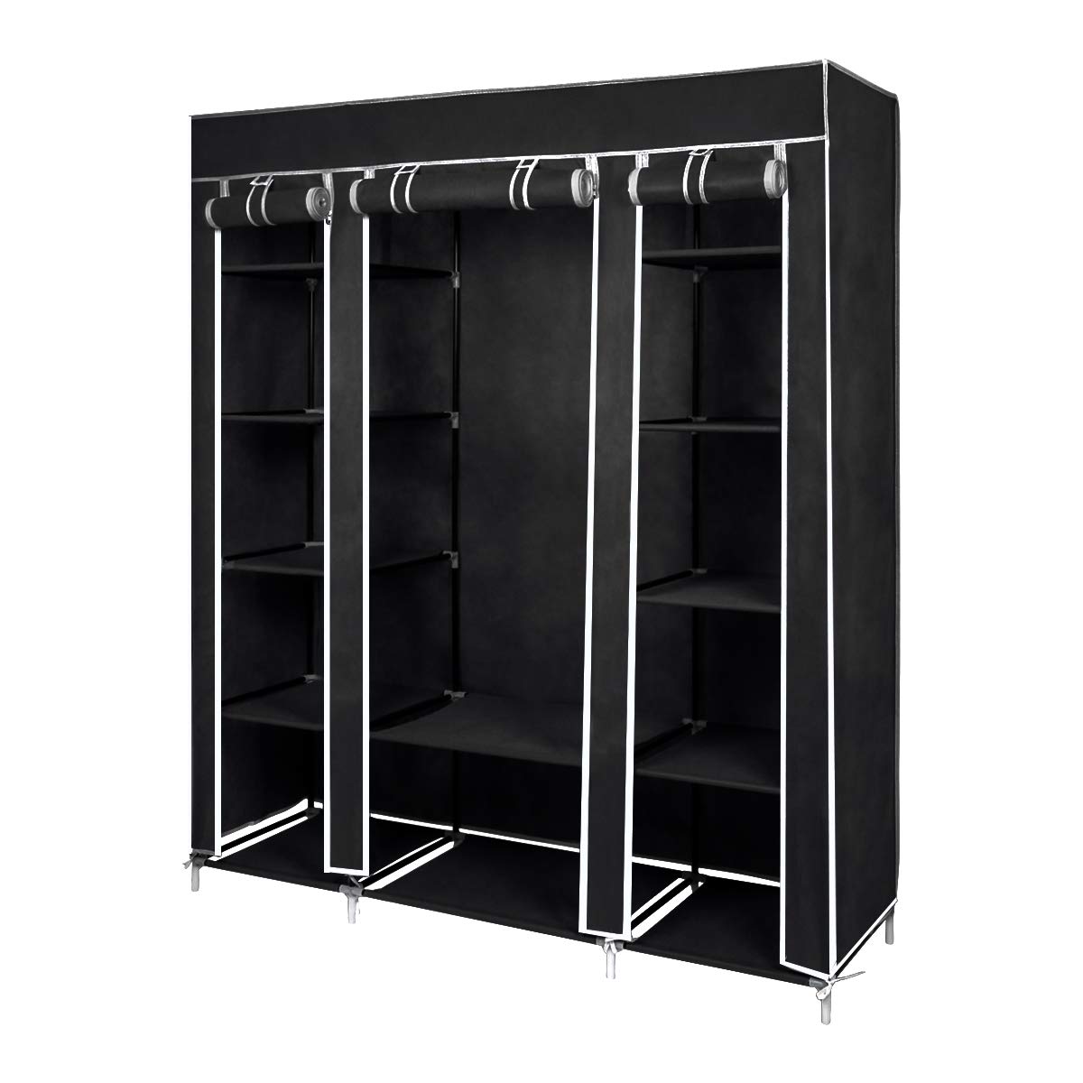 LEMAIJIAJU Canvas Wardrobe NonWoven Fabric Wardrobe Bedroom Furniture