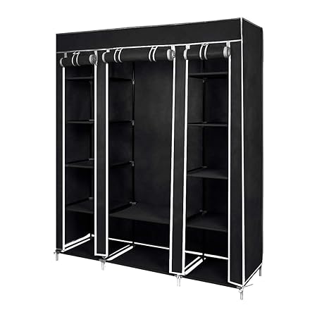 Lemaijiaju Canvas Wardrobe Non Woven Fabric Wardrobe Bedroom
