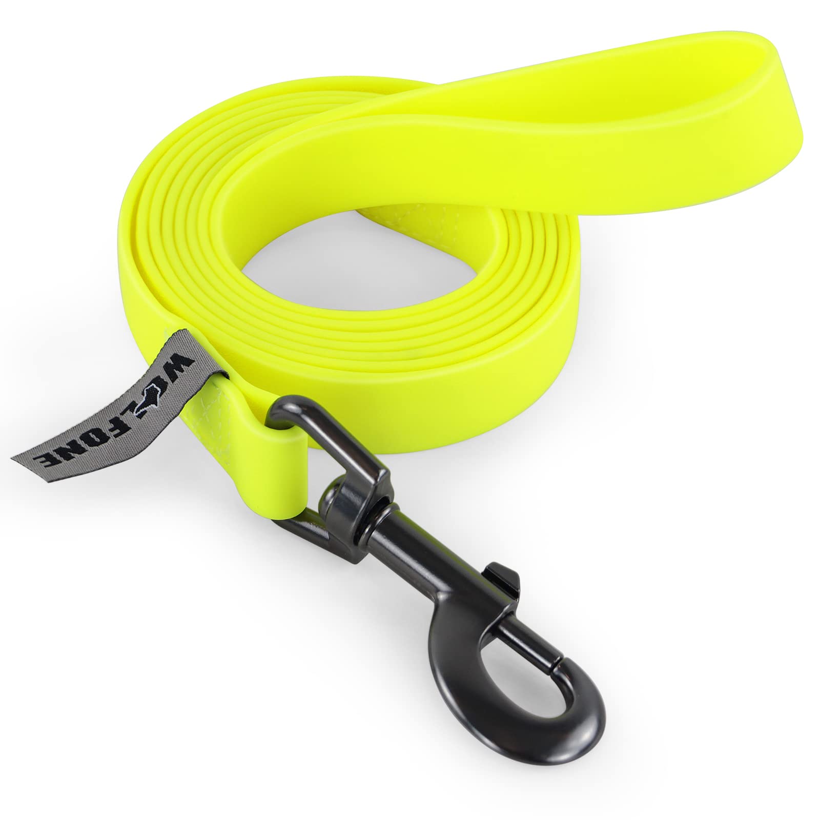 Wolfone Yellow 1.5m Long Line Lead Waterproof Recall Training Dog Lead