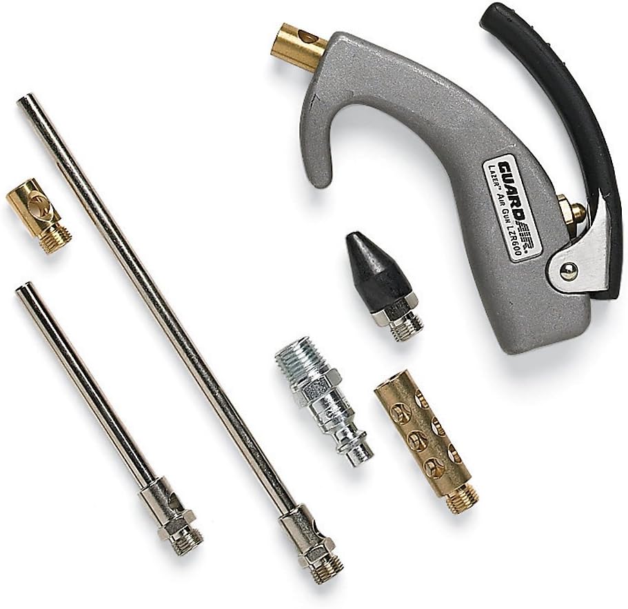 Air Gun, 120 psi, 8 scfm, 5 in. L, 0.6 lbf