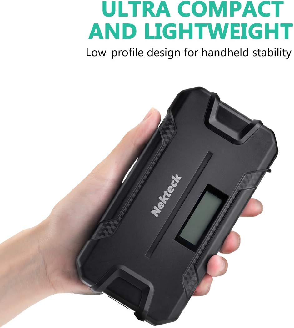 Nekteck Car Jump Starter Portable External Battery Charger 500A Peak with 12000mAh - Emergency Jump Pack Auto Jumper for Sedan Van SUV Boat Smartphone USB Device and More: Automotive