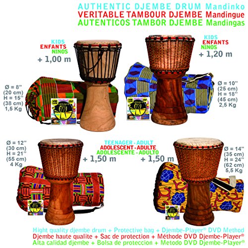 Djembe for kids 8 inches (21 cm Diam.) x 15 inches (40 cm Hight