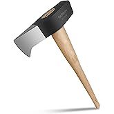 Splitting Maul- Wood Splitter Maul 6 1/2 lbs Head- Heavy Duty Wood Splitter Axe with 36" ergonomics Hickory Handle for Hardwood，Campfires，Firewood(36inch Splitting Maul)