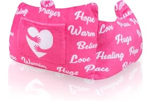 LENCENSER Mastectomy Pillow - Post Surgery Pillow,Breast Cancer Gifts for Women After Surgery Pillow for Breast Reduction Masectomy Patient Recovery,Sleeping Seatbelt Protection,Heart Surgery Pillow with Pocket