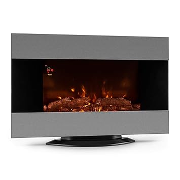 Klarstein Basel • elektrischer Kamin • Thermostat • Flammeneffekt • 1000 W oder 2000 W • Wochentimer • Adaptive Startsteuerun