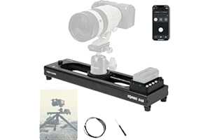 Accsoon Toprig Video Slider, 16''/40 cmMotorized Camera Slider with Full Button Control, Support APP-Video Mode/Time-Lapse/Loop Mode, Speed Control Konb, 120° Panoramic Shooting for Photographer