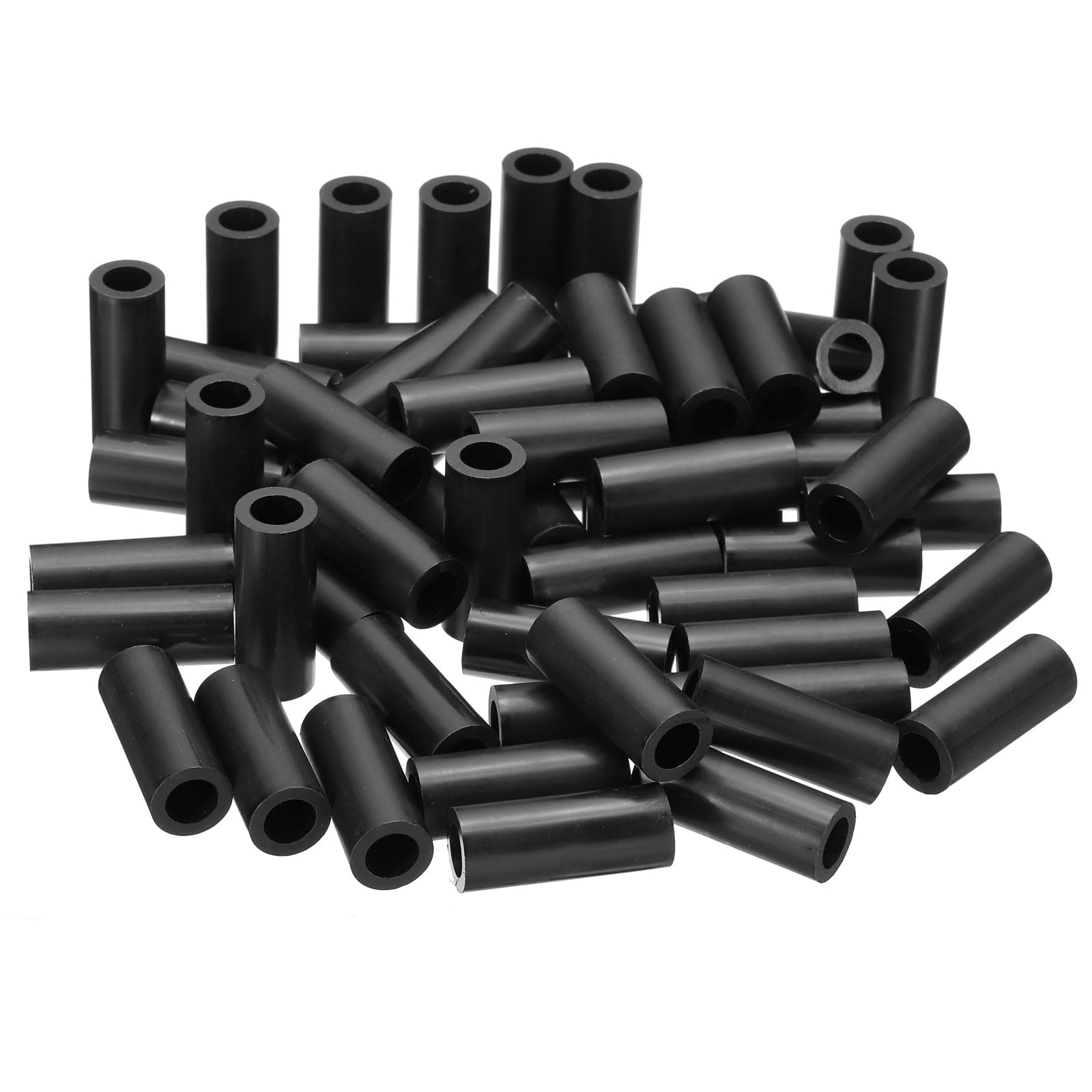 PATIKIL M10 Round Electrical Outlet ABS Spacers Washer, 60 Pcs 10.2mm ID, 16mm OD, 40mm Length Without Threaded,Switch and Receptacle Spacers Hardware for M10 Screws