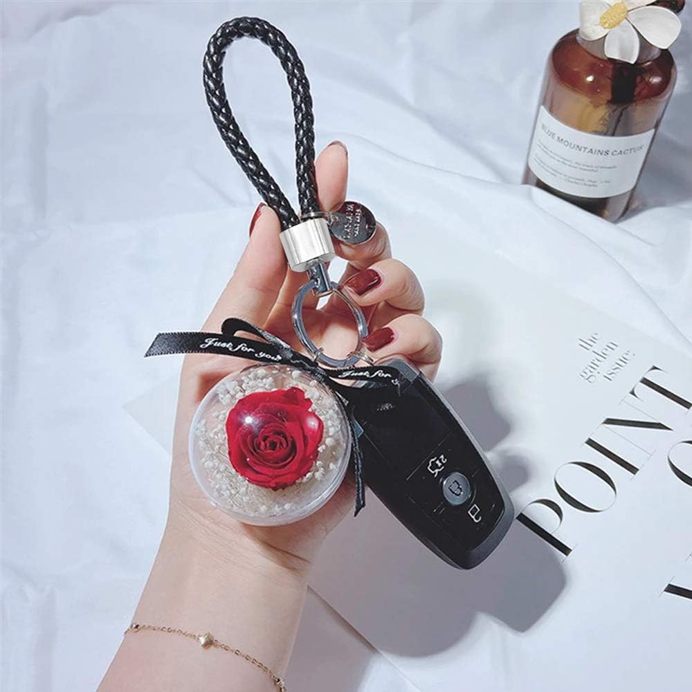 ZoZoMaiy D-Orange 15 Pieces Braided Leather Keychains Leather Braided Rope Key Holder Woven Rope Key Chain Ring Car Strap keyrings for Women and Men 15 Colors for DIY Bag Pendant - Image 4