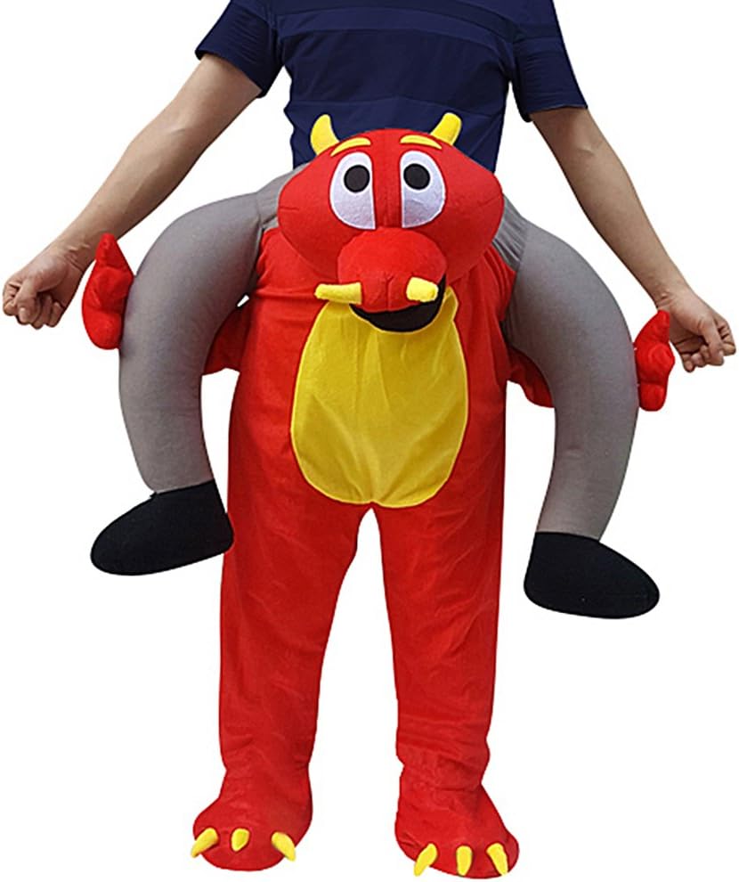 Funny Piggyback, Ride-On Shoulder, Carry Me Costume for Adults, One Size