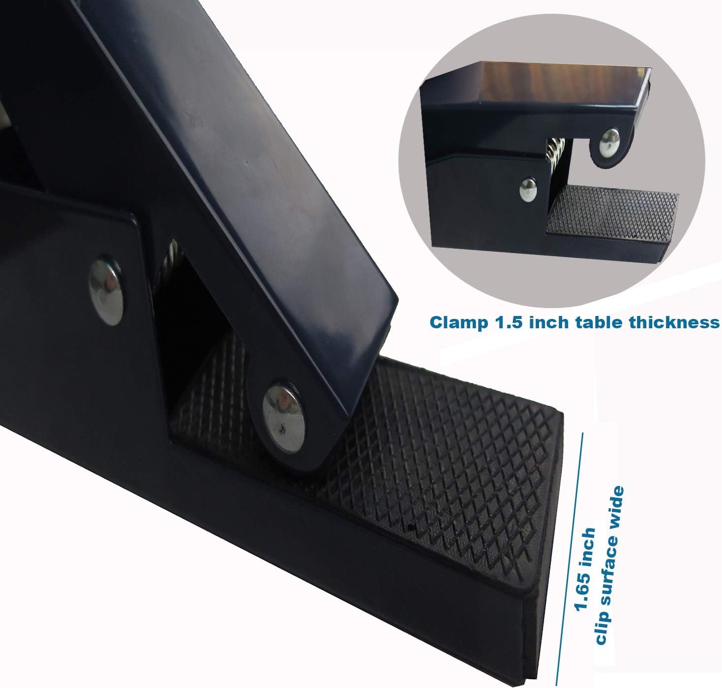 Comesee Professional Ping Pong Net Clip on Easy, Table Tennis Net and Post Set with Spring Activated Clamp, Thick Base Grip, Precision Tension Height Adjustment (Navy) : Sports & Outdoors