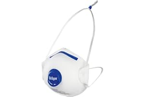 Dräger X-plore 1350 Particulate Respirator with Exhalation Valve, 10 Pack, Size M/L, NIOSH-Certified, Disposable Dust Mask, A
