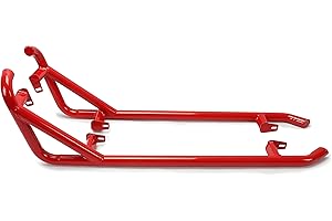 TEBEDI Nerf Bars Rock Sliders Compatible with 2014-2022 Polaris RZR XP 1000 S 900 XC Turbo (2 Doors) Left & Right Side Nerf Bars Steps Red