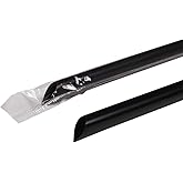 Karat [2,000 ct] 9" Jumbo Straws (5mm Diameter), Individually Wrapped | Black (C9035)