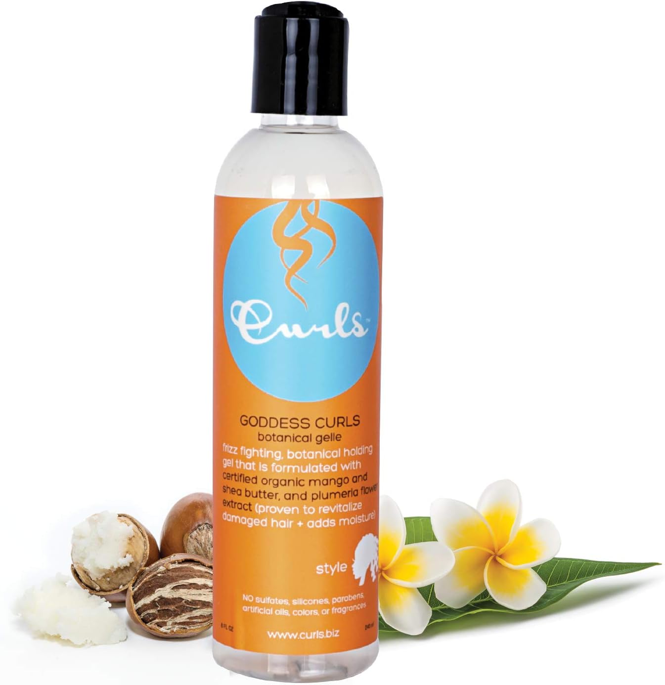 Curls Hair Gel Goddess Glaze Curl Gel, 8 Ounce