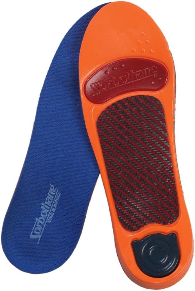 Sorbothane Ultra Graphite Medium Arch Insole W 13, M 11-12 (Metric 44-45) - F