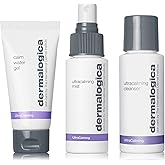 Dermalogica Sensitive Skin Rescue Kit - Set Contains: Face Wash, Toner, and Face Moisturizer - Skin Care To Calm, Soothe and Minimize Irritation
