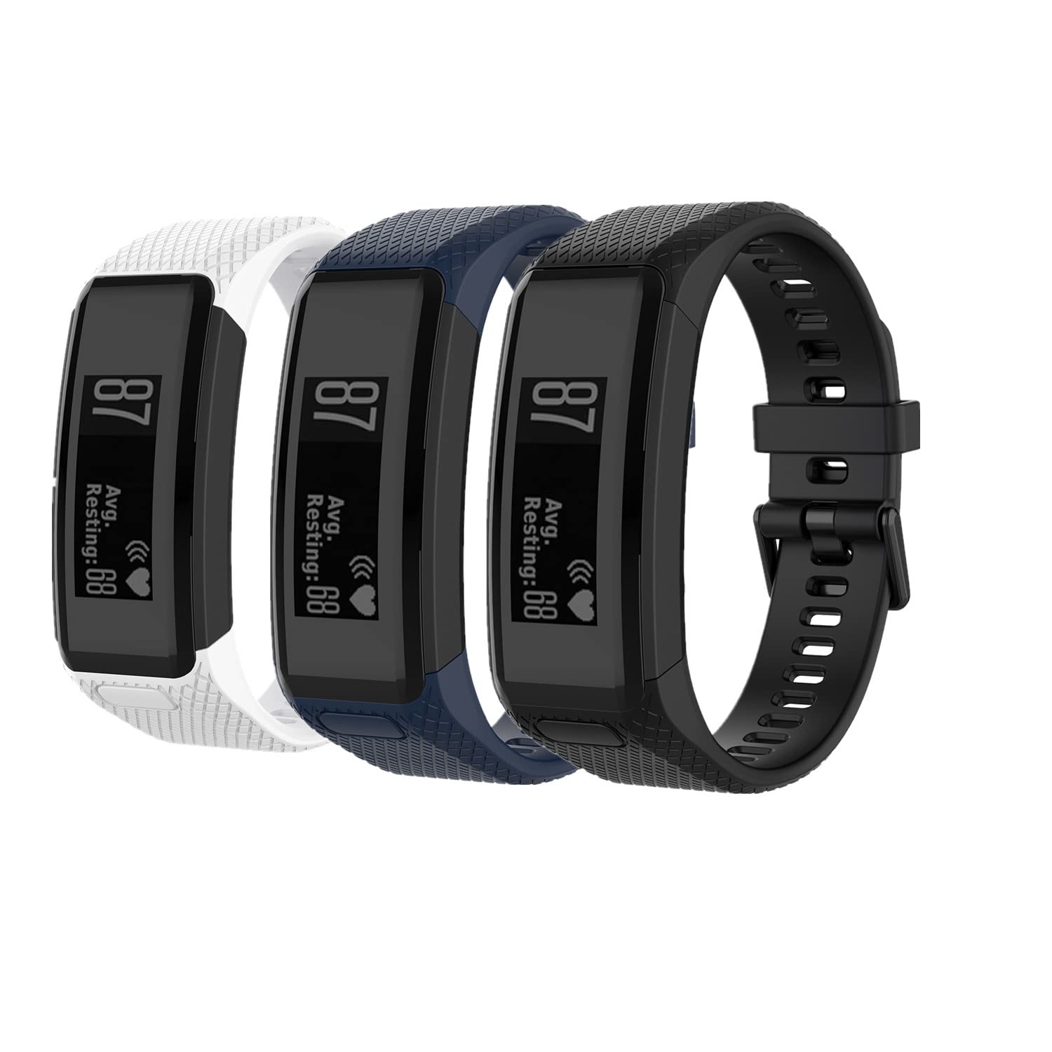 Muovrto Strap for Garmin Vivosmart HR, Silicone Watch Strap Sport Replacement Band