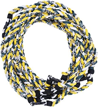 TOOTO Package of 10 Sport Style Tornado Titanium Necklaces-20 Length