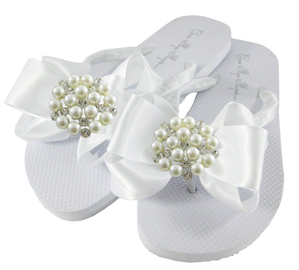 no heel wedding flip flops