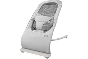 KIDSVIEW Baby Bouncer Seat for Infants,Baby Bouncer,Bouncer for Babies, Portable Bouncer Seat for Babies, Baby Bouncer with 3-Point Harness for Babies 0-6 Months (Grey)