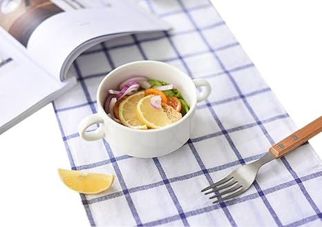 Amazon ランチョンマットお洒落 2枚セット プレイスマット可愛い ランチマットセット 滑り止め 摩擦 テーブルマット 2枚セット インテリア ストライプ キッチンマット 食事マット 防汚 丸洗いok お手入れ簡単 2枚セット 格子柄 エプロン キッチンファブリック