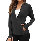 We1Fit Women's UPF 50+ Sun Protection Jacket Hoodie Sun Shirts Hiking Running Athletic Shirt