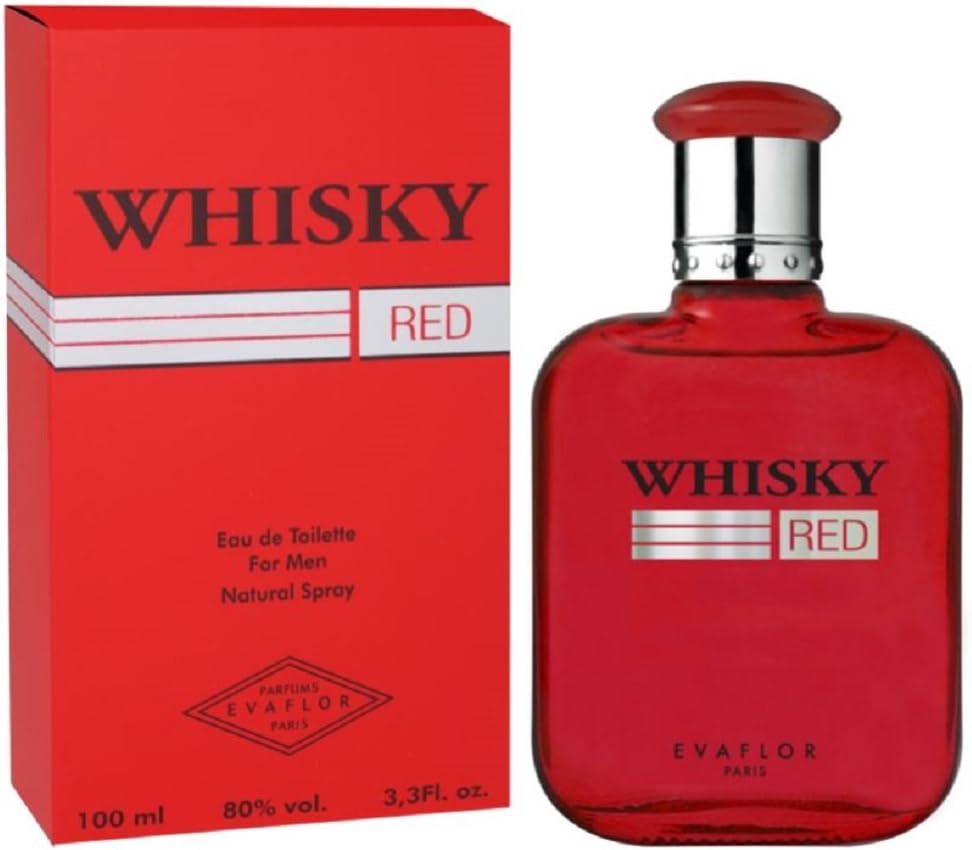 Whisky Premium Natural Cologne Evaflor Double Eau de Toilette For Men Spray Fragrance, 100 ml (3.3 FL OZ), Made In France