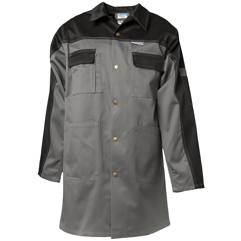 Planam 1244024 Size 24 "Tristep" Coat - Grey/Black