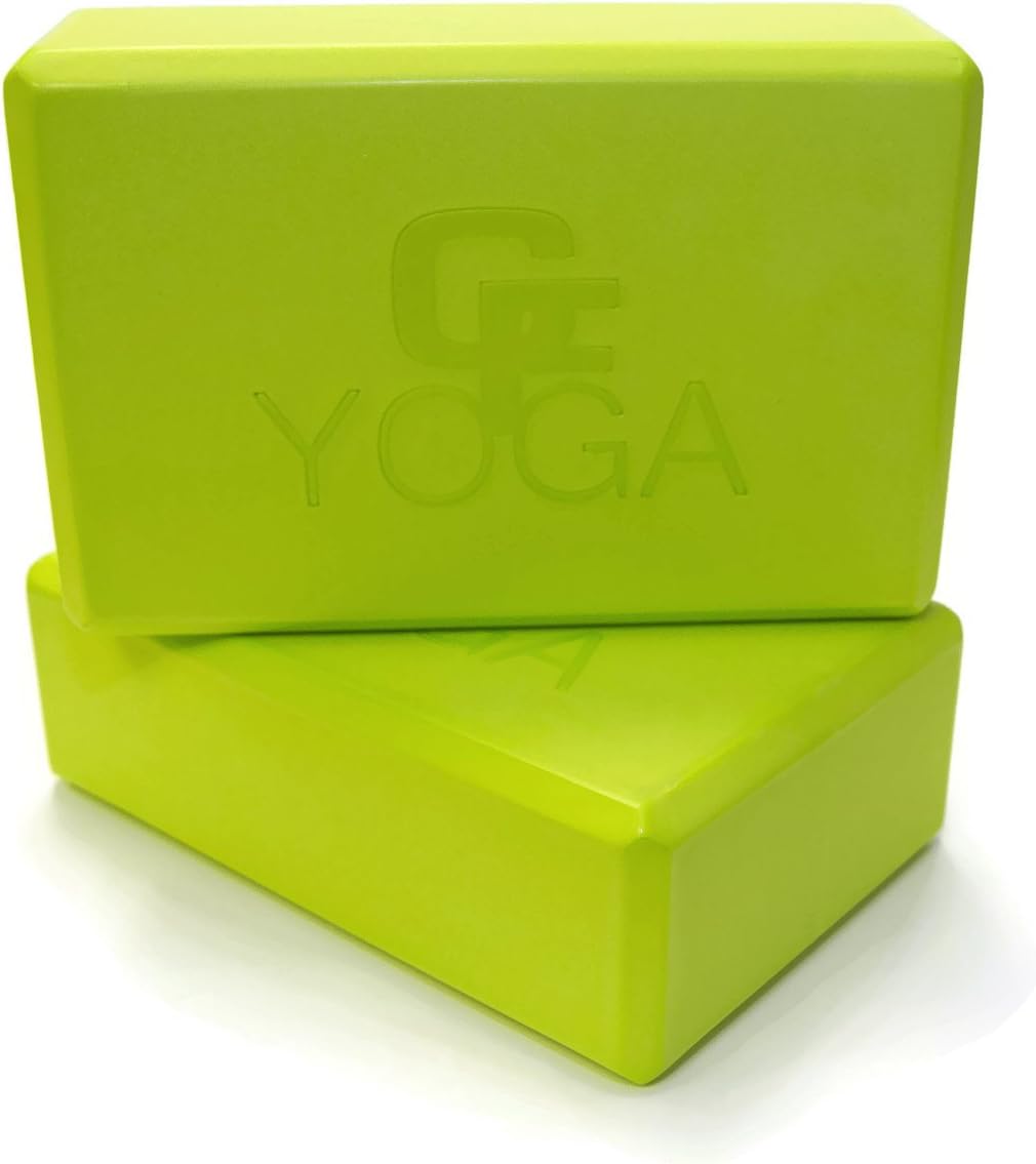 Gradient Fitness Yoga Blocks, 2 Piece Set, High Density EVA Foam Block, Lightweight, Durable, Odor and Moisture Resistant