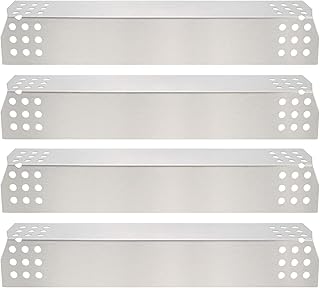 GFTIME BBQ Edelstahl Hitzeschild Gasgrill Brennerabdeckung, Flavorizer Bar für Enders, Taino, Campingaz, Char-Broil, Landmann Fat fred gill von burnhard und andere Modellgrills