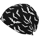 MANQINF Horror Halloween Bat Slouchy Beanie Hat Winter Soft Hats Warm Casual Knit Cap Headwear for Women Men