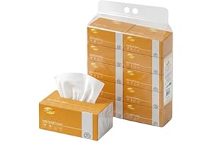 Ace Sabaah 4-Ply Facial Tissues, 10-Box Value Pack (4,960 Total Sheets), Ultra Soft, Fragrance-Free, Sensitive Skin Friendly,
