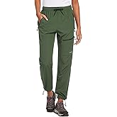 baleaf Women's Hiking Pants Quick Dry Lightweight Water Resistant Elastic Waist Cargo Pants for All Seasons