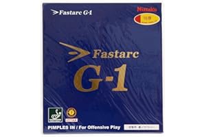 Nittaku NR8702 Table Tennis, Rubber, Fastark G-1, Soft Back, Tension, Red, Thick