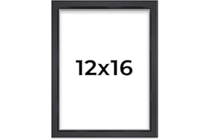 POSTER PALOOZA 12x16 Shadow Box Frame Contemporary Black | 3/4" Depth of Usable Space| Interior Size 12x16 or 16x12 Inches| UV Resistant Acrylic, Acid-Free Backing, Wall Hangers | Made in USA