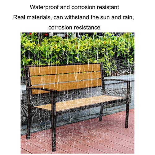 household products Park Stuhl Outdoor Bank, Gusseisen Freizeit Sitzbank Mit Rückenlehne, Gartenbank Mit Wasserdichtem… – Bild 8