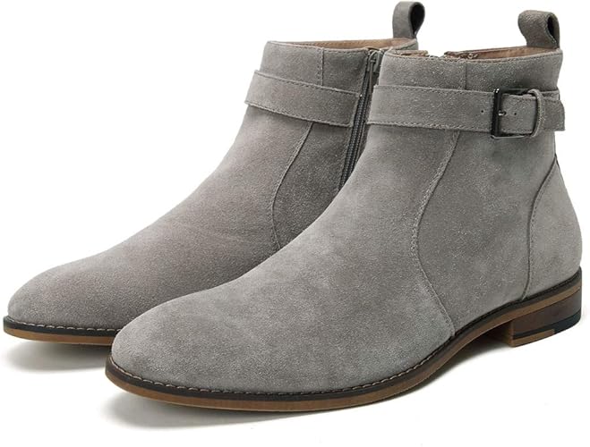 mens buckle chelsea boots