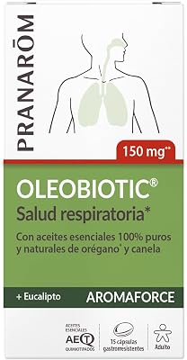 - Aromaforce Oleobiótico - Saúde Respiratória - 100% Óleos Essenciais Puros e Integrais - 15 cápsulas