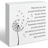 Inspirational Quote Wooden Box Sign, Inspirational Quotes Gifts, Whenever You Find Yourself... Wood Plaques Desk Décor, Motivational Box Wood Sign, Graduation Decor Gift, Therapist Gifts