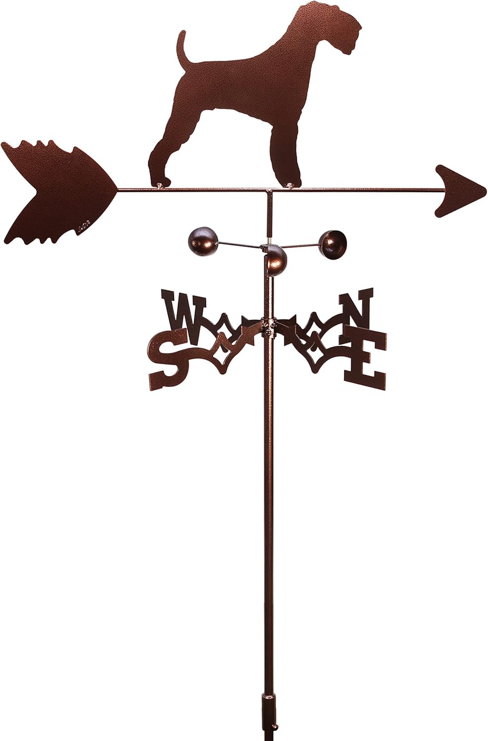 Weathervanes - SWEN Products Hand Made Airedale Dog Garden Stake Weathervane ~New~