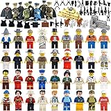 A-HA 44 Piece Mini Figures+ Weapon Set - Mini Community People Set, Building Bricks Community People from Different Nation Complete, Building Blocks Kids Educational Toy Gift