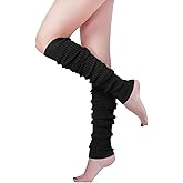 v28 Long Leg Warmer, Women’s Men 80s Party Ribbed Knit Dance Sports