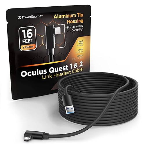 PowerSource 16ft Long Link Cable for Oculus Quest/Meta Quest