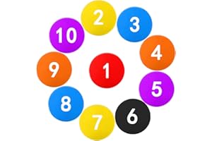 10 Pcs Poly Spots, Haploon 9 Inch Non Slip Floor Dots Sport Set for Drills Training Soccer Football Basketball Footwork Kids School Teaching Marker Field