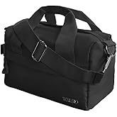 Small Gym Bag 9 inch, Mini Duffle Bag with Adjustable Strap, Lightweight Carry On Sport Bag for Women Girls (Black)