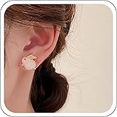 YienDoo Gold Rabbit Bunny Studs Earrings Easter Gem Stone Bunny Earrings Wedding Brial Crystal Animal Rabbit Earrings Cute Opal Bunny Stud Earrings Jewelry for Women
