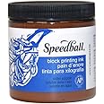 Speedball 3806 Water Soluble Block Printing Ink – Bold Color With Satin Finish AP Non-toxic 8 Fl. Oz., Brown