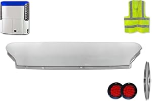 LONGROADACCESS Compatible with Thermo King SB 200 100 110 190 200 200TG 210 230 300 310 400 (#98-6769-008) Reefer Top Panel White Plus 2x of Trailer tail light, 2x 22 inch Windshield Wipers and KOZAK Reflective Vest