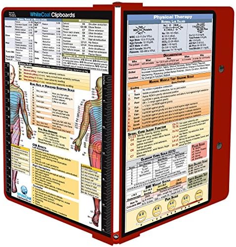 Whitecoat Clipboard® - Red Physical Therapy Edition