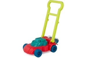 B. Toys – Toy Lawn Mower – Bead Tumbler – Classic Push Toy for Kids, Toddlers – Easy Folding Storage – Indoor Outdoor Push Ga